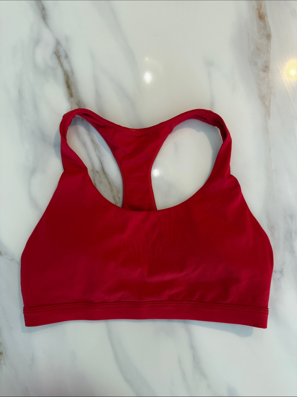 Fabletics Medium Impact Racerback Sports Bra Medium Red